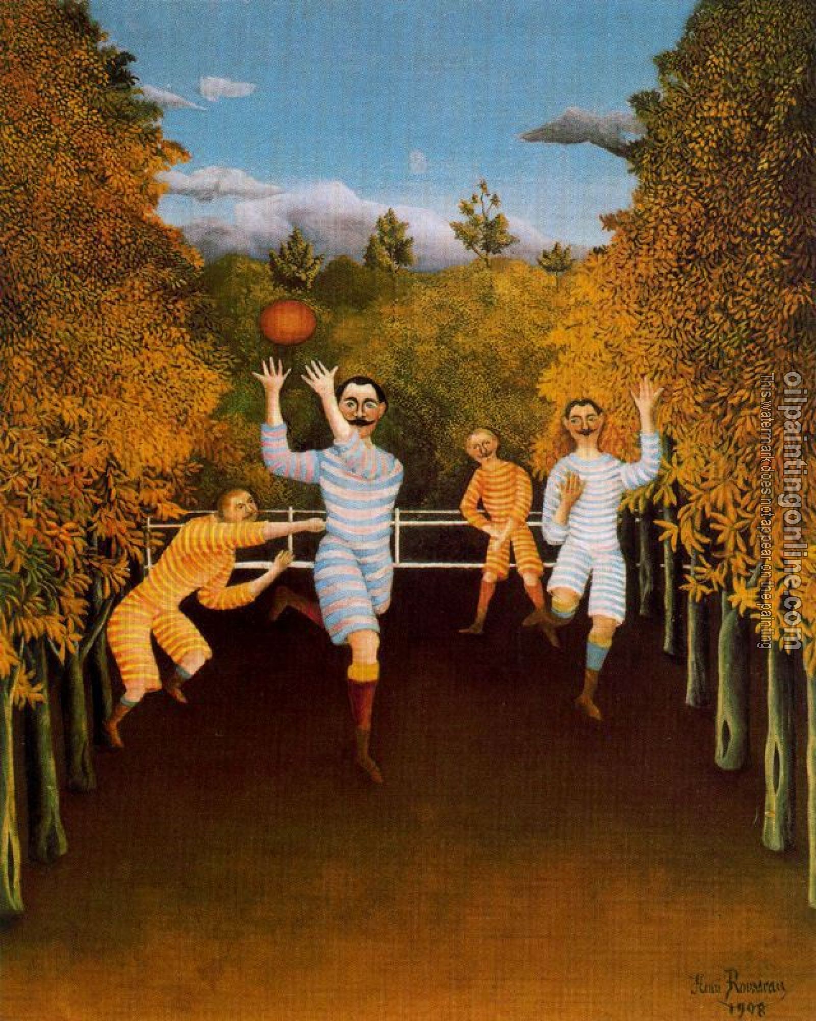 Henri Rousseau - The Football Players